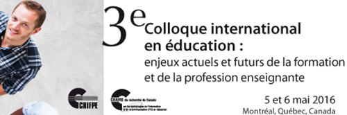 3e colloque international en éducation