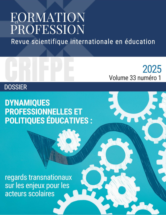 Page couverture du v33 n1